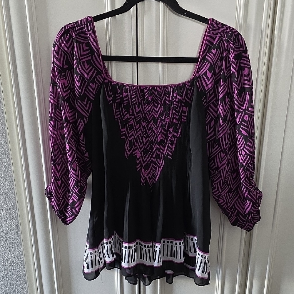 NICOLE MILLER | Boho Flowy Blouse